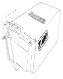 Page H Diagram and Parts List for 22038 8900001-8999999 - 1998 Toro Lawn Mower