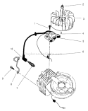 Ignition Assembly Diagram and Parts List for 22043 200000001-200999999 - 2000 Toro Lawn Mower