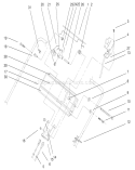 Control Panel and Control Assembly Diagram and Parts List for 22043 200000001-200999999 - 2000 Toro Lawn Mower