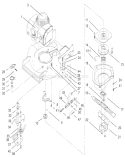 Engine and Blade Brake Clutch Assembly Diagram and Parts List for 22043 200000001-200999999 - 2000 Toro Lawn Mower