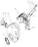Muffler Assembly Diagram and Parts List for 22043 2000001-2999999 - 1992 Toro Lawn Mower