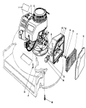 Engine Assembly Diagram and Parts List for 22043 2000001-2999999 - 1992 Toro Lawn Mower