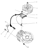 Ignition Assembly Diagram and Parts List for 22043 230000001-230999999 - 2003 Toro Lawn Mower