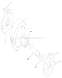 Rear Wheel and Tire Assembly Diagram and Parts List for 22043 230000001-230999999 - 2003 Toro Lawn Mower