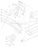 Controls and Panel Assembly Diagram and Parts List for 22043 230000001-230999999 - 2003 Toro Lawn Mower