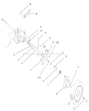 Gear Case and Rear Wheel Assembly Diagram and Parts List for 22043 230000001-230999999 - 2003 Toro Lawn Mower