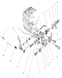 Governor Assembly Diagram and Parts List for 22043 230000001-230999999 - 2003 Toro Lawn Mower