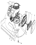 Engine Assembly Diagram and Parts List for 22043 3900001-3900964 - 1993 Toro Lawn Mower
