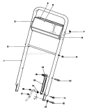 Handle Assembly Diagram and Parts List for 22043 3900001-3900964 - 1993 Toro Lawn Mower