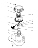 Recoil Assembly Diagram and Parts List for 22043 3900965-3999999 - 1993 Toro Lawn Mower