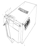 Grass Bag Assembly Diagram and Parts List for 22043 3900965-3999999 - 1993 Toro Lawn Mower