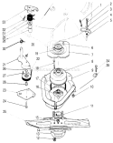 Blade Brake Clutch Assembly Diagram and Parts List for 22043 5900001-5999999 - 1995 Toro Lawn Mower