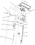 Traction Control Assembly Diagram and Parts List for 22043 5900001-5999999 - 1995 Toro Lawn Mower