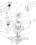 Blade Brake Clutch Assembly Diagram and Parts List for 22043 7900001-7999999 - 1997 Toro Lawn Mower