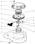 Recoil Assembly Diagram and Parts List for 22043 7900001-7999999 - 1997 Toro Lawn Mower