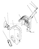 Muffler Assembly Diagram and Parts List for 22044BC 5900001-5999999 - 1995 Toro Lawn Mower
