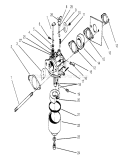 Carburetor Assembly Diagram and Parts List for 22044BC 5900001-5999999 - 1995 Toro Lawn Mower