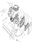 Engine Assembly Diagram and Parts List for 22044BC 5900001-5999999 - 1995 Toro Lawn Mower