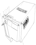 Grass Bag Assembly Diagram and Parts List for 22045 220000001-220999999 - 2002 Toro Lawn Mower