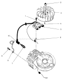 Ignition Assembly Diagram and Parts List for 22045 220000001-220999999 - 2002 Toro Lawn Mower