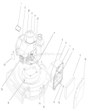 Engine and Air Filter Assembly Diagram and Parts List for 22045 220000001-220999999 - 2002 Toro Lawn Mower