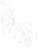 Front Wheel And Tire Assembly Diagram and Parts List for 22045 220000001-220999999 - 2002 Toro Lawn Mower