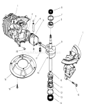 Crankshaft Assembly Diagram and Parts List for 22045 8900001-8999999 - 1998 Toro Lawn Mower