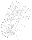 Handle Assembly Diagram and Parts List for 22045 8900001-8999999 - 1998 Toro Lawn Mower