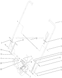 Handle Assembly Diagram and Parts List for 22045 200000001-200999999 - 2000 Toro Lawn Mower