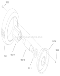 Front Wheel and Tire Assembly Diagram and Parts List for 22045 200000001-200999999 - 2000 Toro Lawn Mower