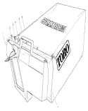 Grass Bag Assembly Diagram and Parts List for 22140 790000001-799999999 - 1997 Toro Lawn Mower