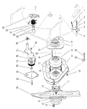 Blade Brake Clutch Assembly Diagram and Parts List for 22142 7900001-7999999 - 1997 Toro Lawn Mower