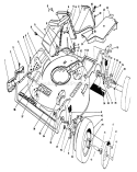 Housing Assembly Diagram and Parts List for 22145 5900001-5999999 - 1995 Toro Lawn Mower