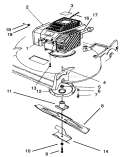 Engine Assembly Diagram and Parts List for 22150 5900001-5999999 - 1995 Toro Lawn Mower