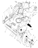 Housing Assembly Diagram and Parts List for 22150 5900001-5999999 - 1995 Toro Lawn Mower
