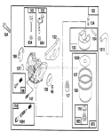 Page D Diagram and Parts List for 22150 5900001-5999999 - 1995 Toro Lawn Mower