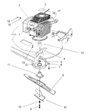 Engine Assembly Diagram and Parts List for 22150 6900001-6999999 - 1996 Toro Lawn Mower
