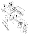 Gear Case Assembly Diagram and Parts List for 22150 6900001-6999999 - 1996 Toro Lawn Mower