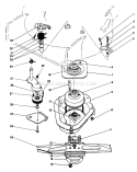 Blade Brake Clutch Assembly Diagram and Parts List for 22151 2000001-2999999 - 1992 Toro Lawn Mower