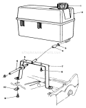 Gas Tank Assembly Diagram and Parts List for 22151 2000001-2999999 - 1992 Toro Lawn Mower