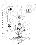 Blade Brake Clutch Assembly Diagram and Parts List for 22151 3900001-3900855 - 1993 Toro Lawn Mower