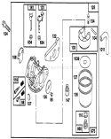 Page E Diagram and Parts List for 22151 3900001-3900855 - 1993 Toro Lawn Mower