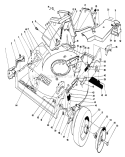 Housing Assembly Diagram and Parts List for 22151 3900856-3999999 - 1993 Toro Lawn Mower