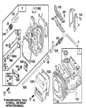 Engine Diagram and Parts List for 22151 3900856-3999999 - 1993 Toro Lawn Mower