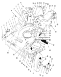 Housing Assembly Diagram and Parts List for 22151 6900001-6999999 - 1996 Toro Lawn Mower