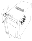 Grass Bag Assembly Diagram and Parts List for 22153BC 5900001-5999999 - 1995 Toro Lawn Mower