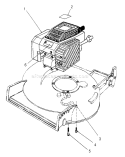 Engine Assembly Diagram and Parts List for 22153BC 5900001-5999999 - 1995 Toro Lawn Mower