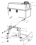 Gas Tank Assembly Diagram and Parts List for 22154 7900001-7999999 - 1997 Toro Lawn Mower