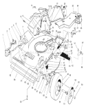Housing Assembly Diagram and Parts List for 22154 7900001-7999999 - 1997 Toro Lawn Mower