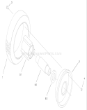 Wheel and Tire Assembly Diagram and Parts List for 22157 230000001-230999999 - 2003 Toro Lawn Mower